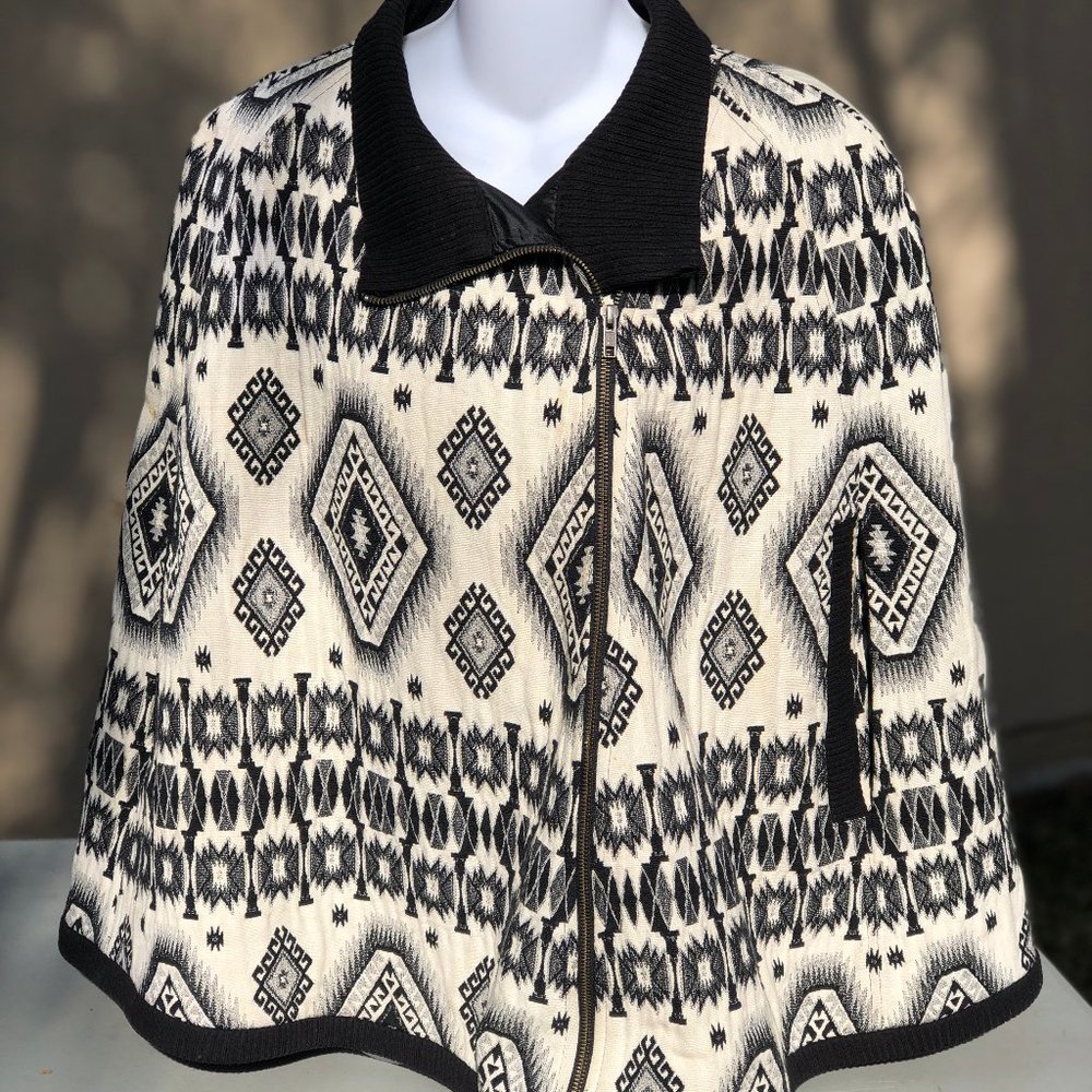 Beautiful Patterned Cape Perfect for Winter